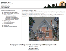 Tablet Screenshot of chimneyjack.com